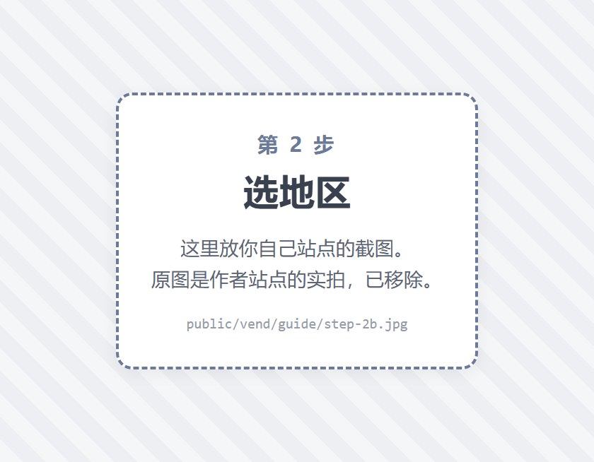 地区列表：每行右边标着可用或卡密余额不足